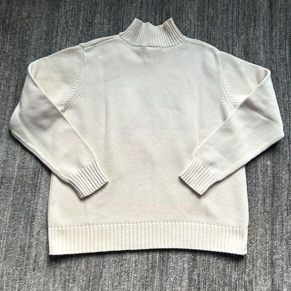 Vintage Ralph Lauren Polo Jeans Company Cream Flag Sweater, Size XL - Picture 2 of 7